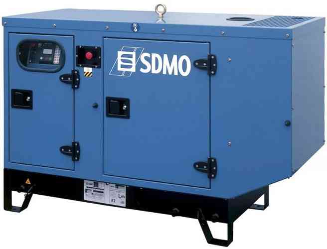 Дизельный генератор SDMO K12 в кожухе